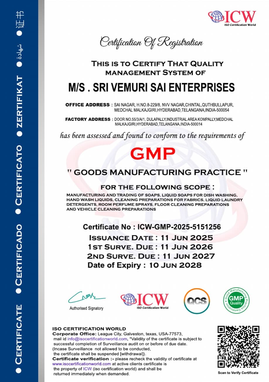 GMP certificate